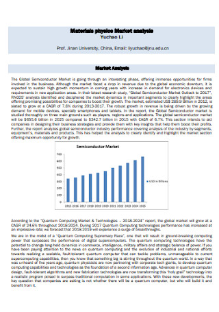 Materials Physics Market Analysis