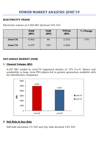 Power Market Analysis Template