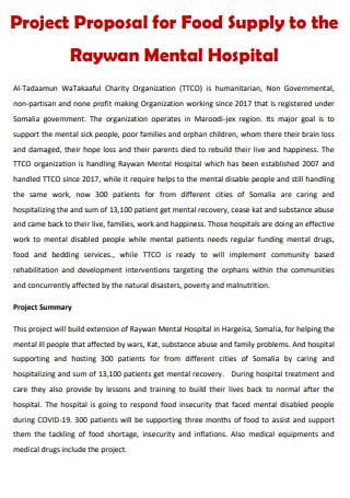 Food Supply Project Proposal