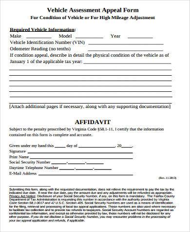 FREE 8+ Car Appraisal Form Samples in PDF | MS Word