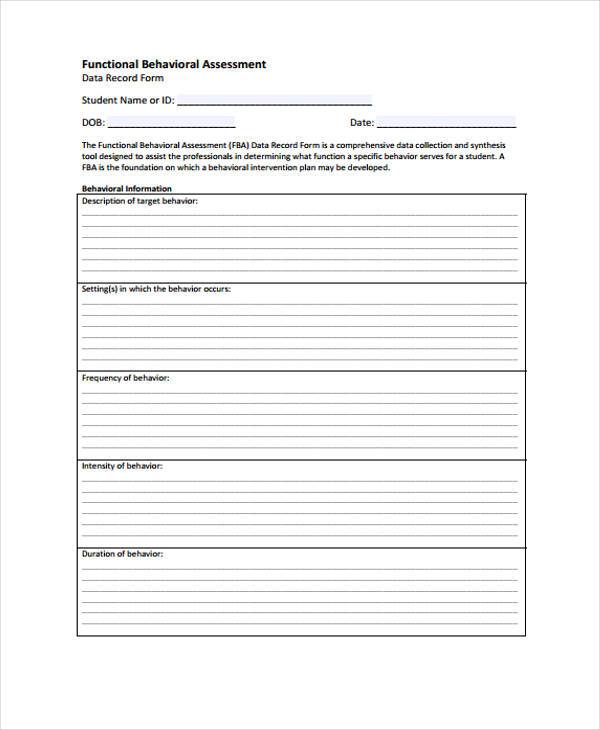 FREE 34+ Sample Assessment Forms & Samples in PDF