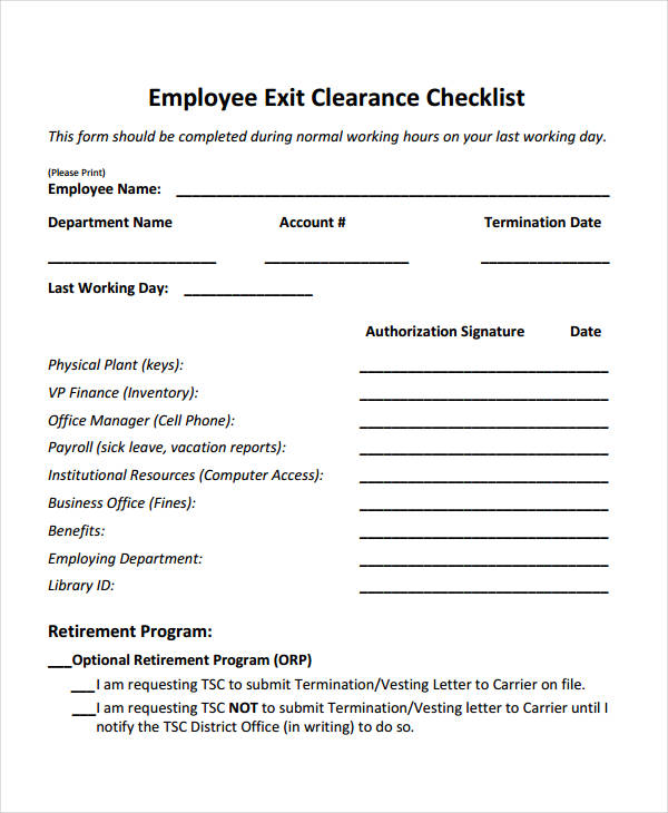 Employee Clearance Letter Samples Word Excel Template - vrogue.co