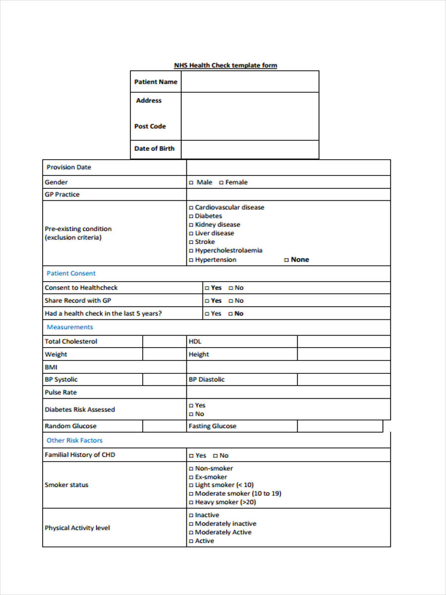 Patient Registration Form Template