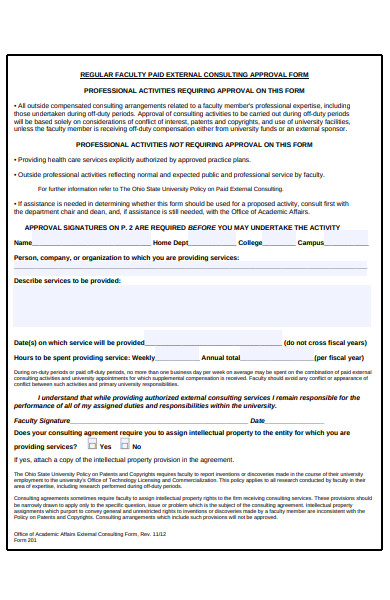 simple approval form