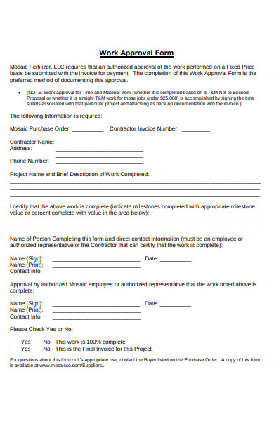 work approval form1