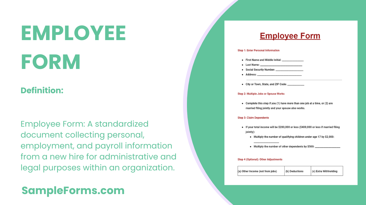 employee form