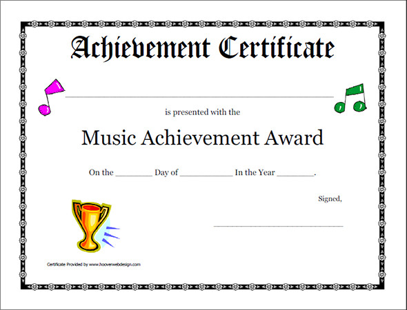 music award printable certificate2