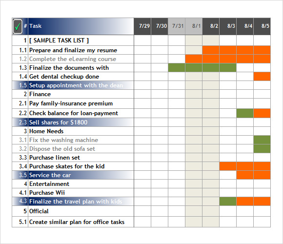 daily task list excel template Daily task manager excel template