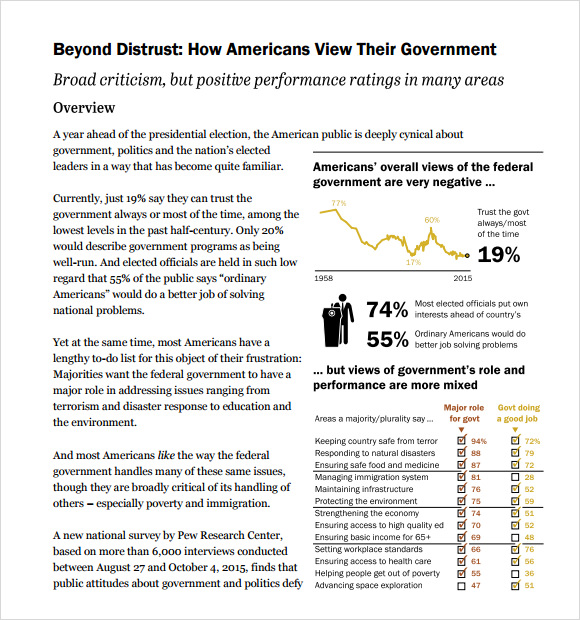 research report example