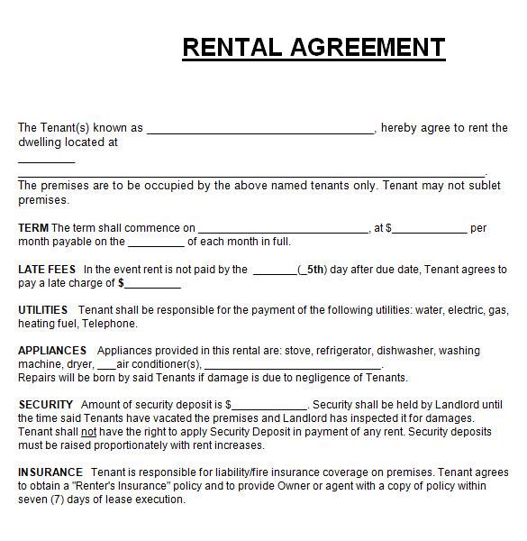 FREE 8+ Sample Apartment Rental Agreement Templates in PDF | MS Word ...