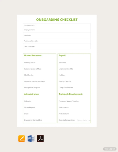 onboarding checklist template 