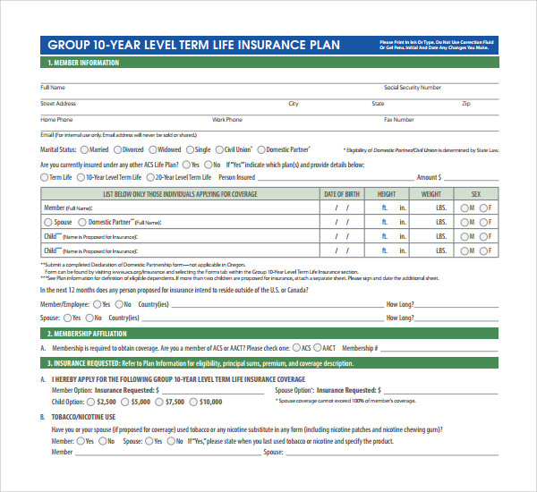 10 year life plan template