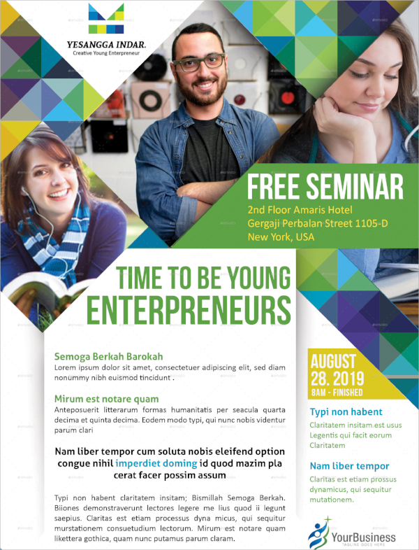 Free Seminar Flyer Template - FREE PRINTABLE TEMPLATES