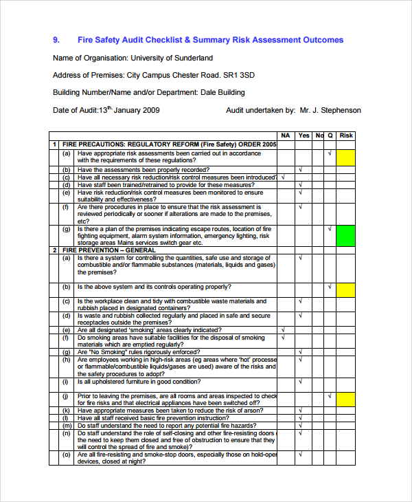 FREE 9+ Sample Risk Assessment Report Templates in Google Docs | Pages ...