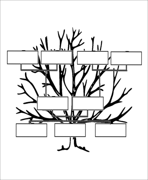 FREE 8+ Sample Blank Family Tree Templates in MS Word | PDF