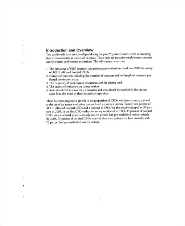 executive employment contract sample