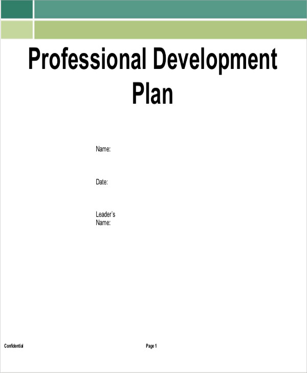 professional development plan sample