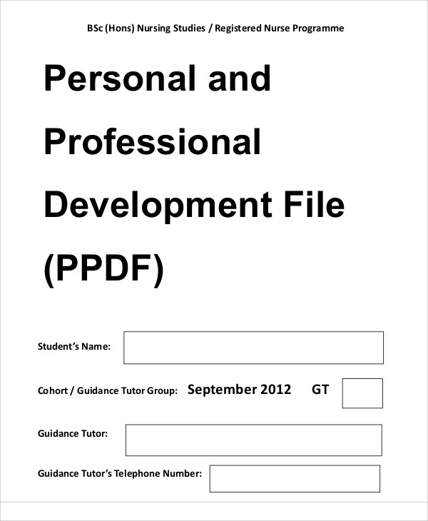 professional development plan for nurses sample