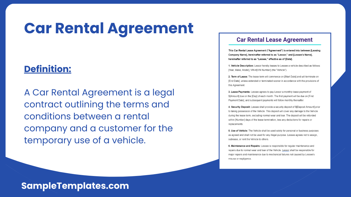 Car Rental Agreement