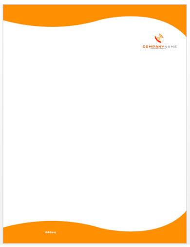 company letterhead sample