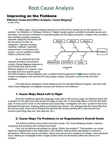 printable fishbone root cause analysis