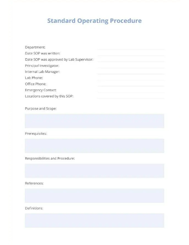 FREE 50+ Standard Operating Procedure Samples in MS Word | Google Docs ...