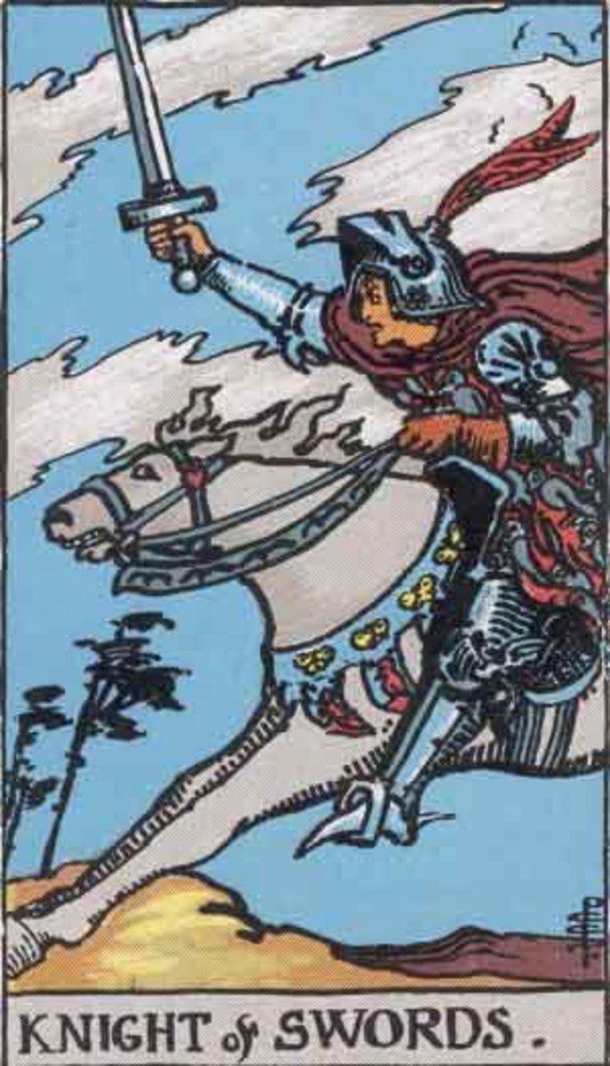 Tarot Court Cards: The Daring Knight of Swords