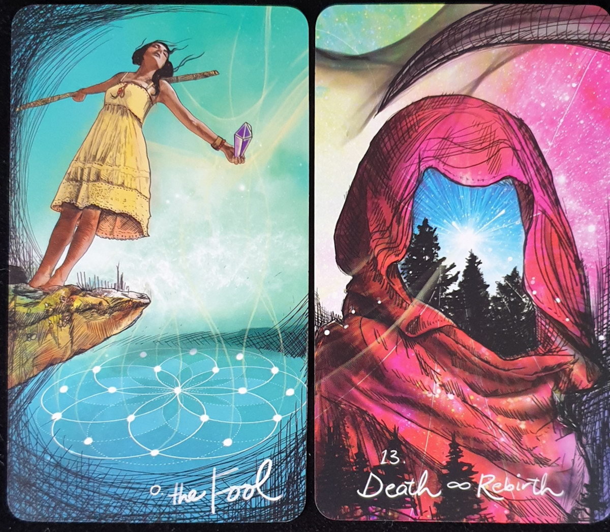 Tarot Combinations—The Innocent Fool Encounters Inevitable Death