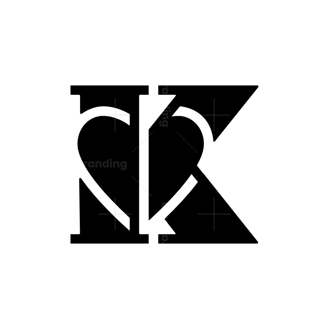 Geometric K love logo | Scalebranding