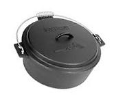 Bayou Classic 10-Qt. Cast IronChicken Fryer, Dutch Oven Lid 