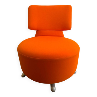 Fauteuil Cassina Aki en tissu couleur orange, très bon état