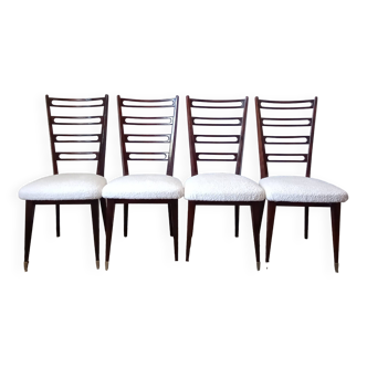 Lot de 4 chaises vintage