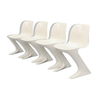 Lot de 4 chaises « Z » Space Age par Ernst Moeckl pour Horn Collection