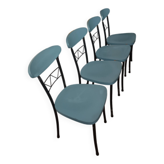 Unité ou lot 4 chaises design années 80 made in Italy designer Effezeta