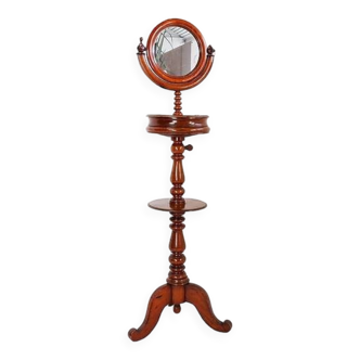 Mahogany Psyche barber mirror - Turned Wood 19th century