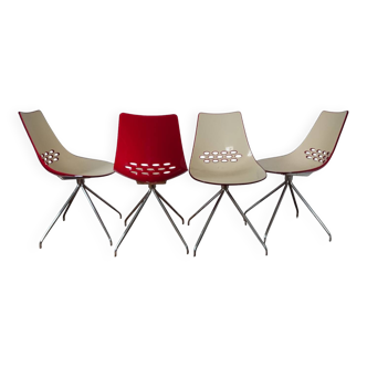 Lot de 4 chaises caligaris modèle jam