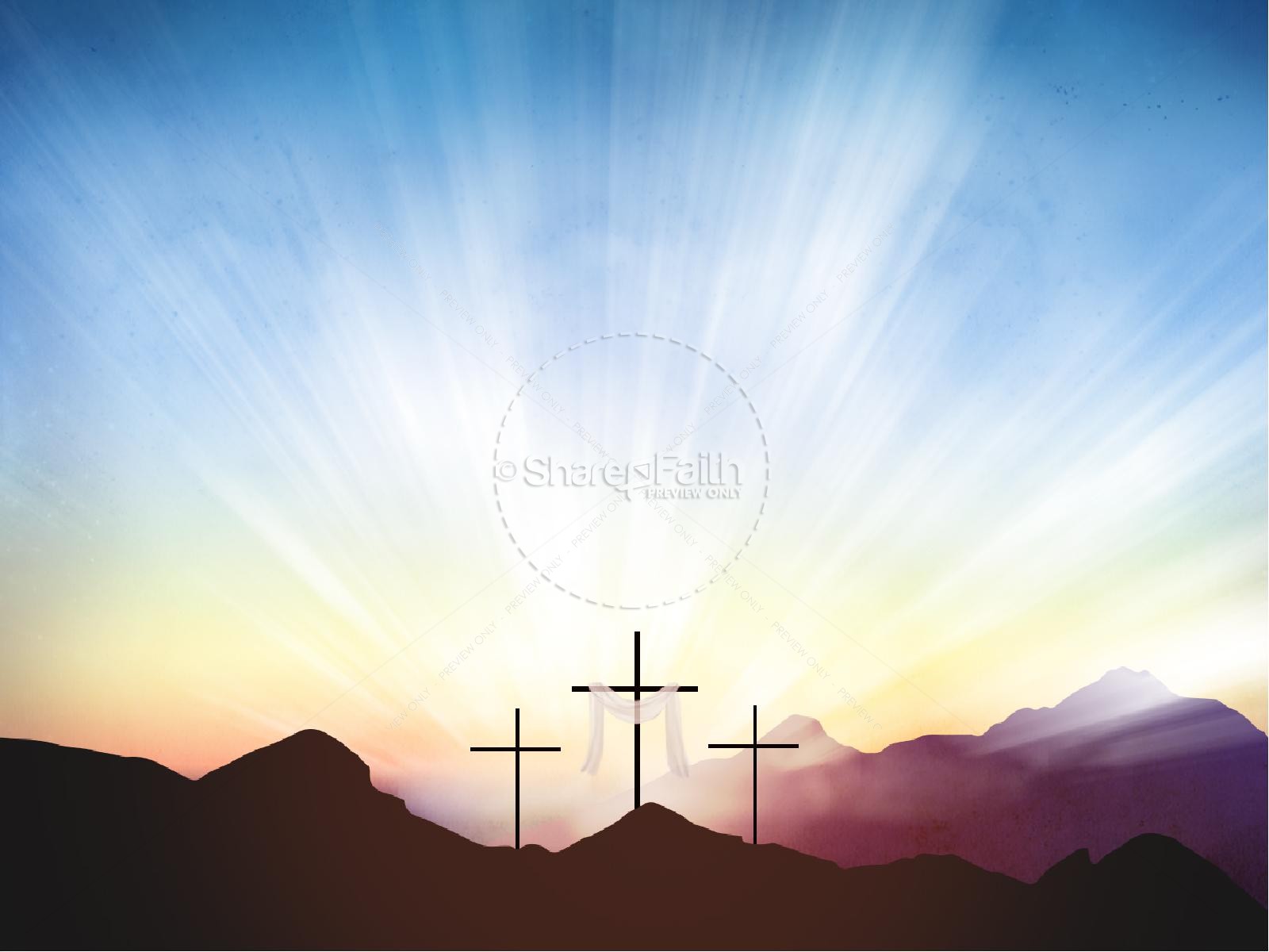 Resurrection Sunday Easter Graphics Ministry PowerPoint