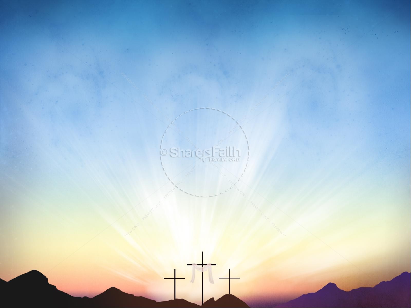 Resurrection Sunday Easter Graphics Ministry PowerPoint