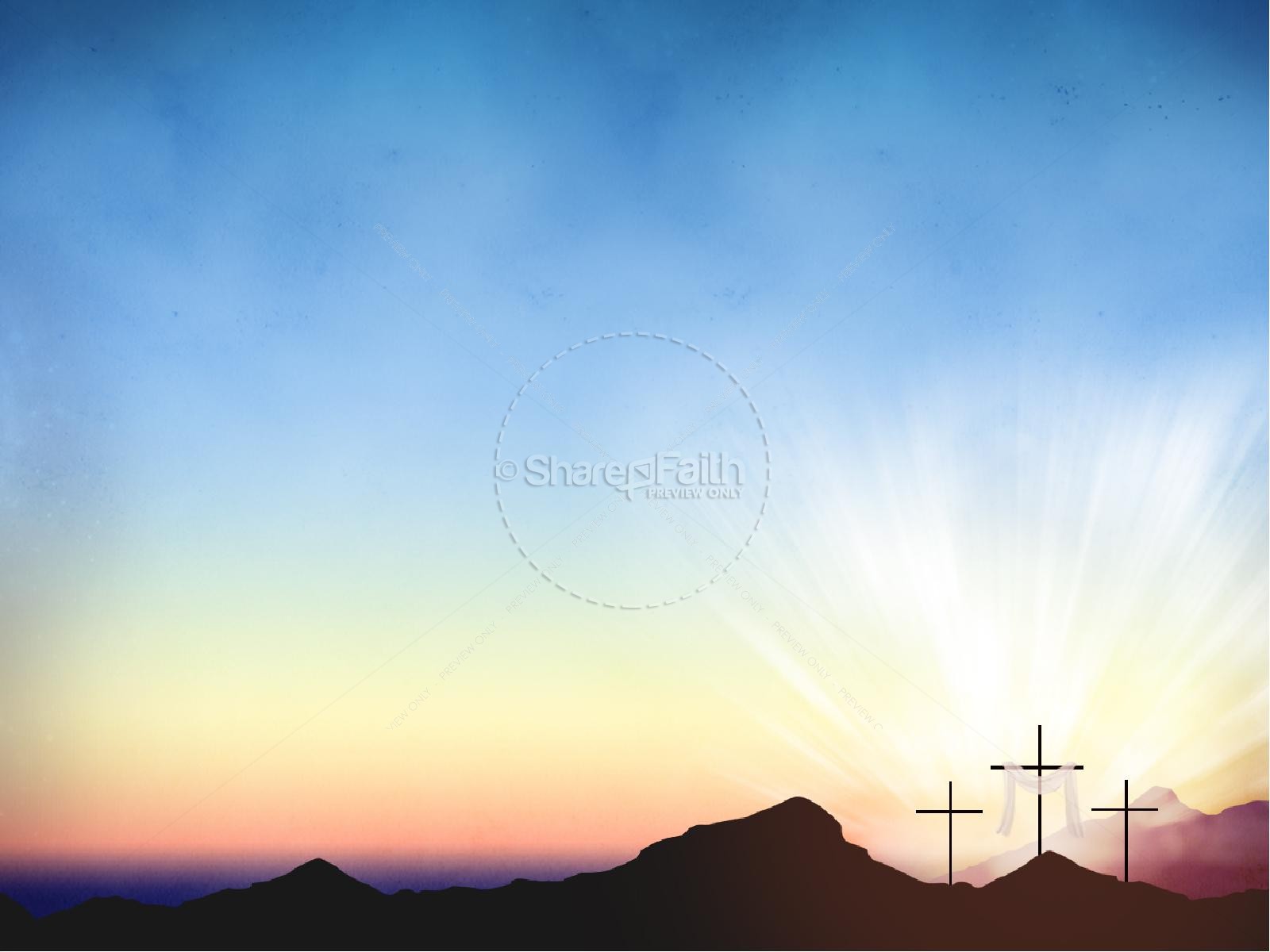 Resurrection Sunday Easter Graphics Ministry PowerPoint