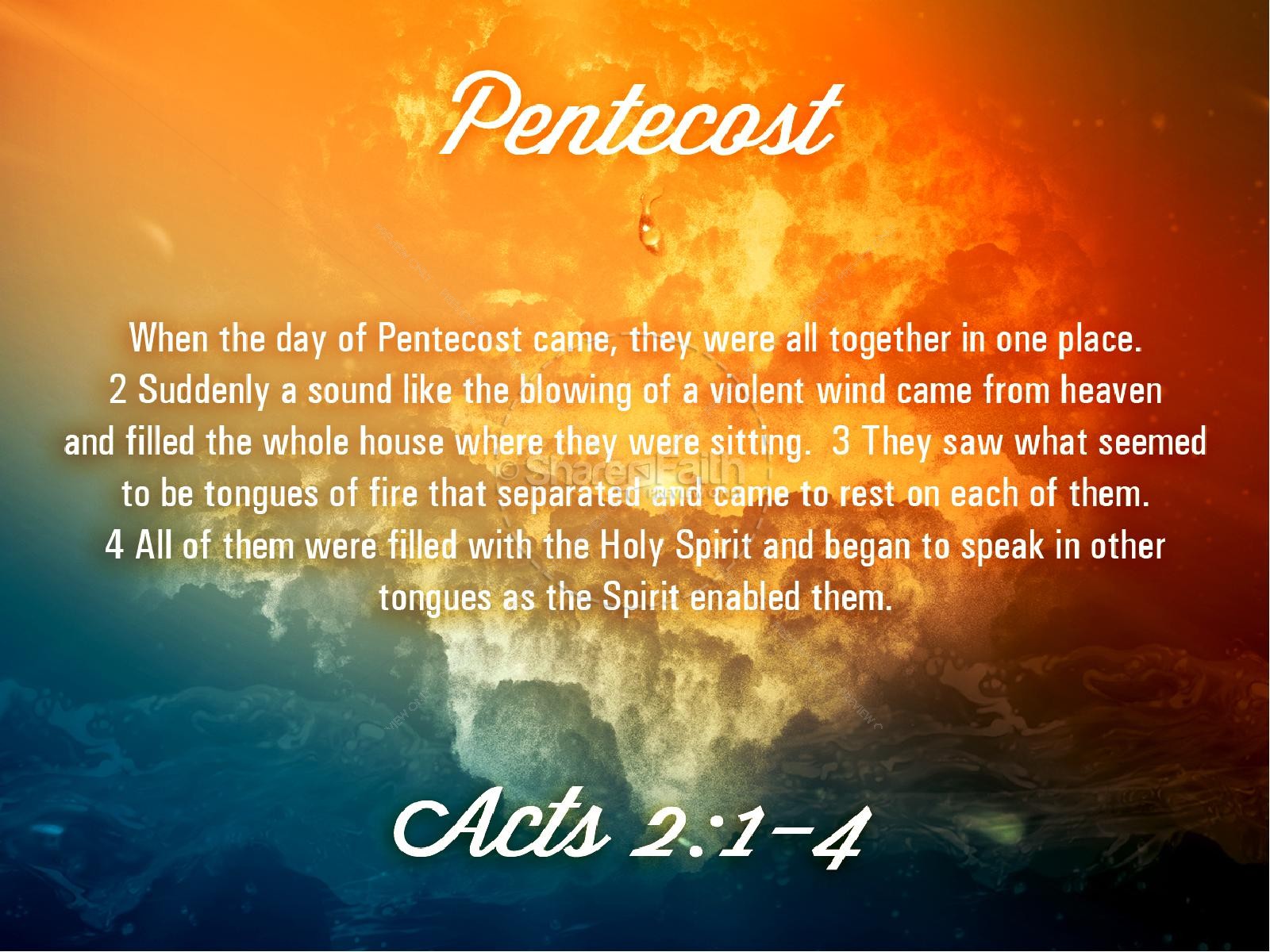 Pentecost Come Holy Spirit Christian PowerPoint