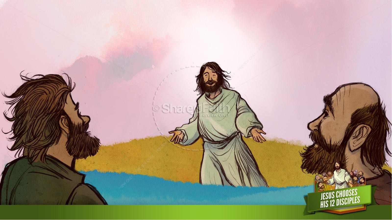 Jesus Chooses His 12 Disciples Kids Bible Story