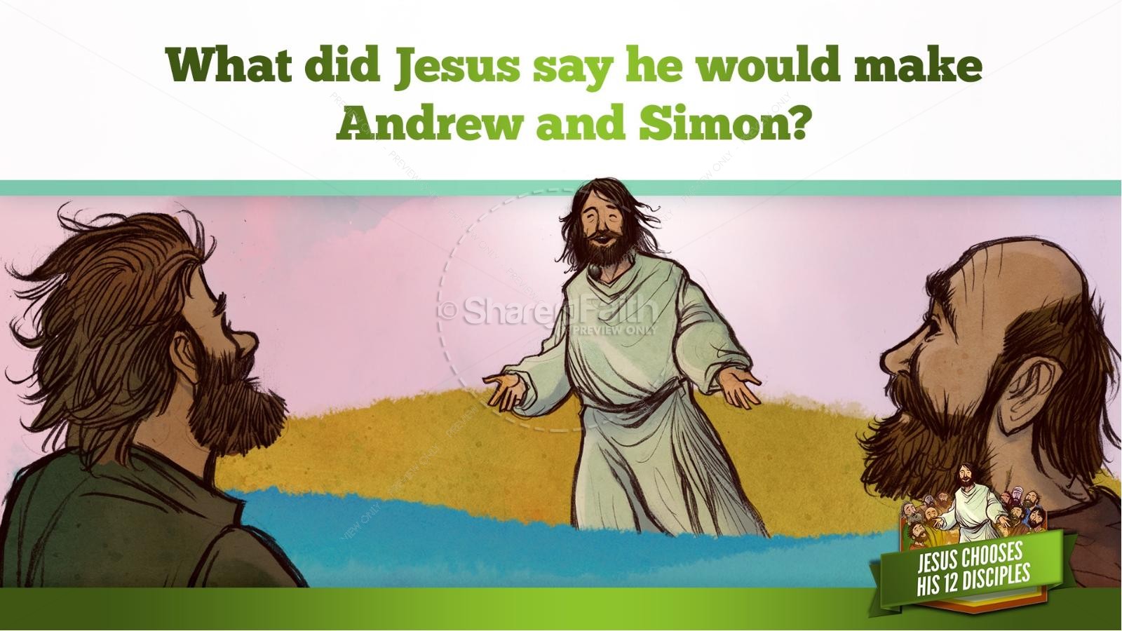 Jesus Chooses His 12 Disciples Kids Bible Story