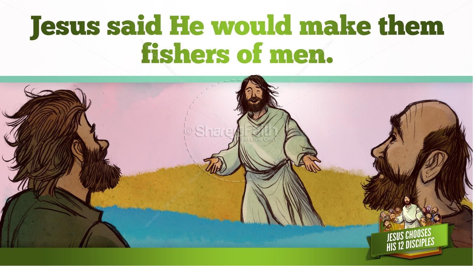 Jesus Chooses His 12 Disciples Kids Bible Story