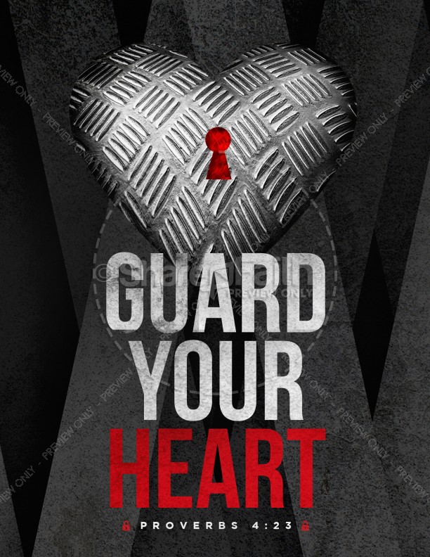 Guard Your Heart Church Flyer | Clover Media