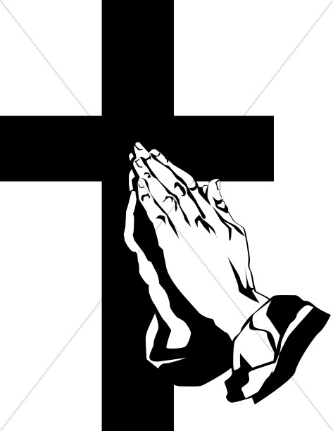 Praying Hands With Cross