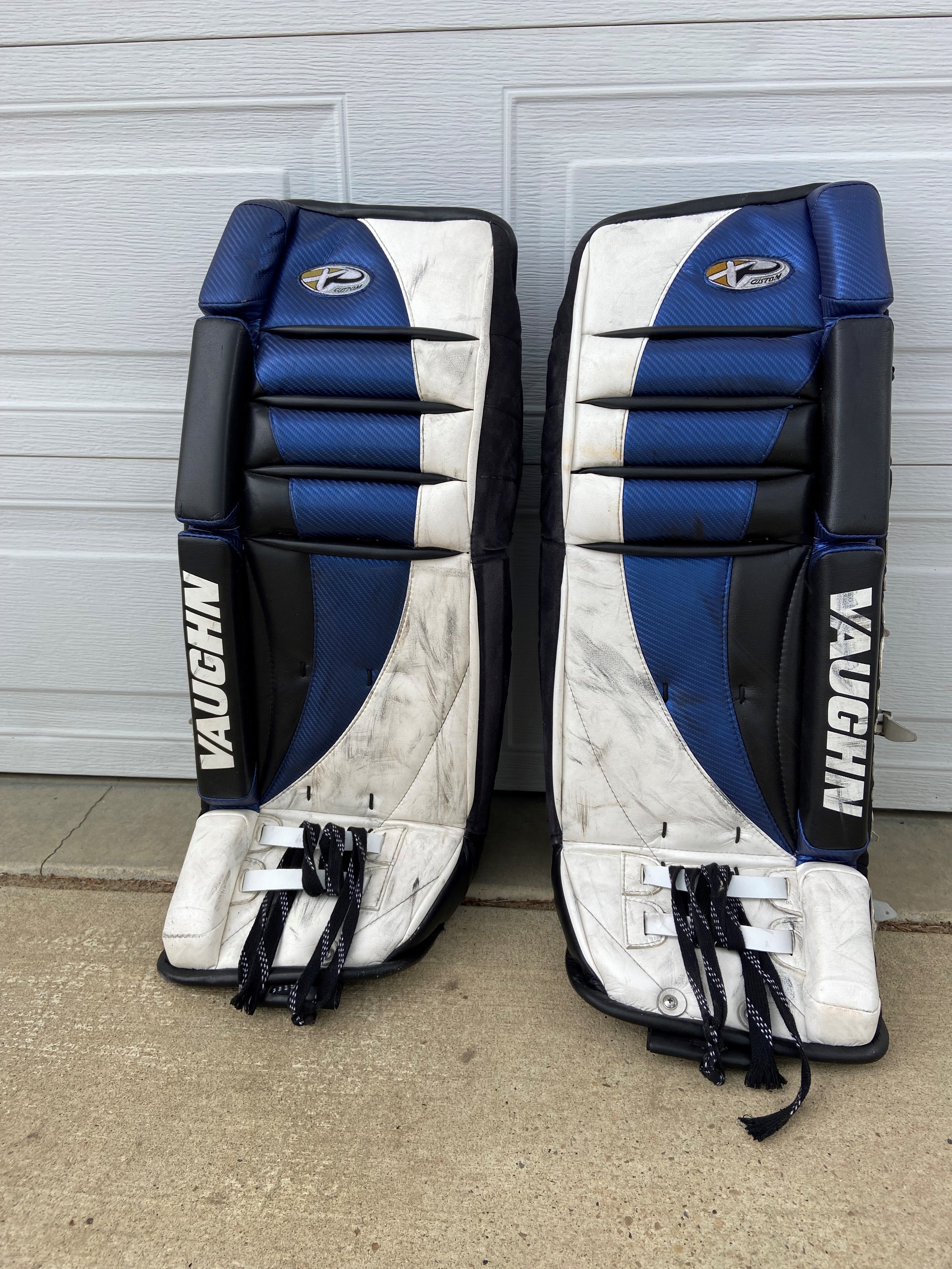 Used 32" Vaughn x-custom Goalie Leg Pads