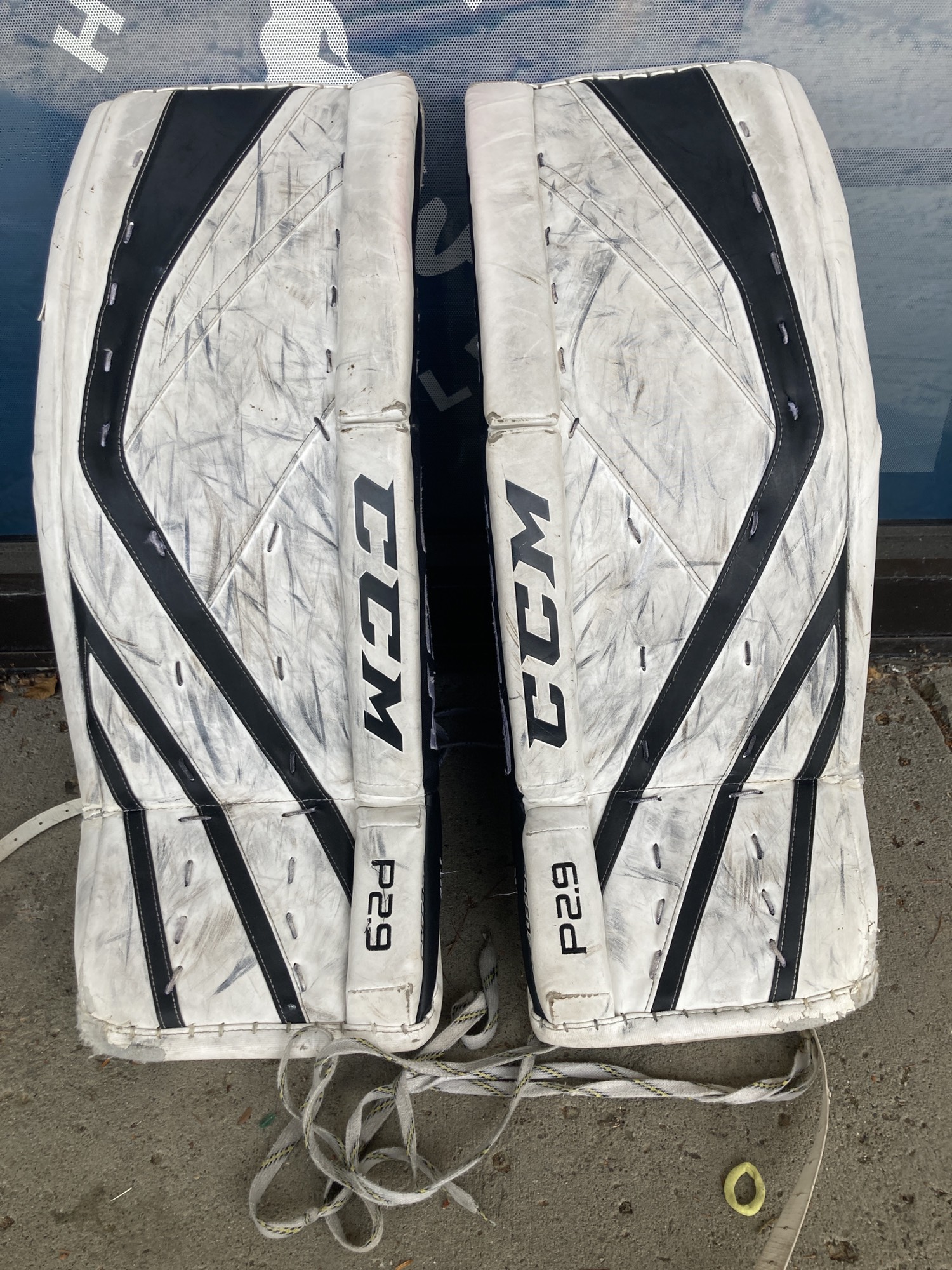 Used Medium CCM Premier P2.9 Goalie Leg Pads