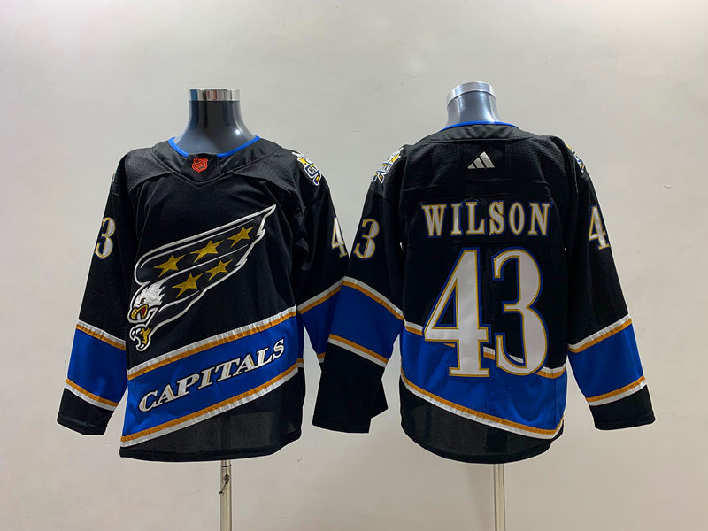 Washington Capitals 43 Tom Wilson Reverse Retro Navy Hockey Jersey Size 50 / Size 52 Throwback