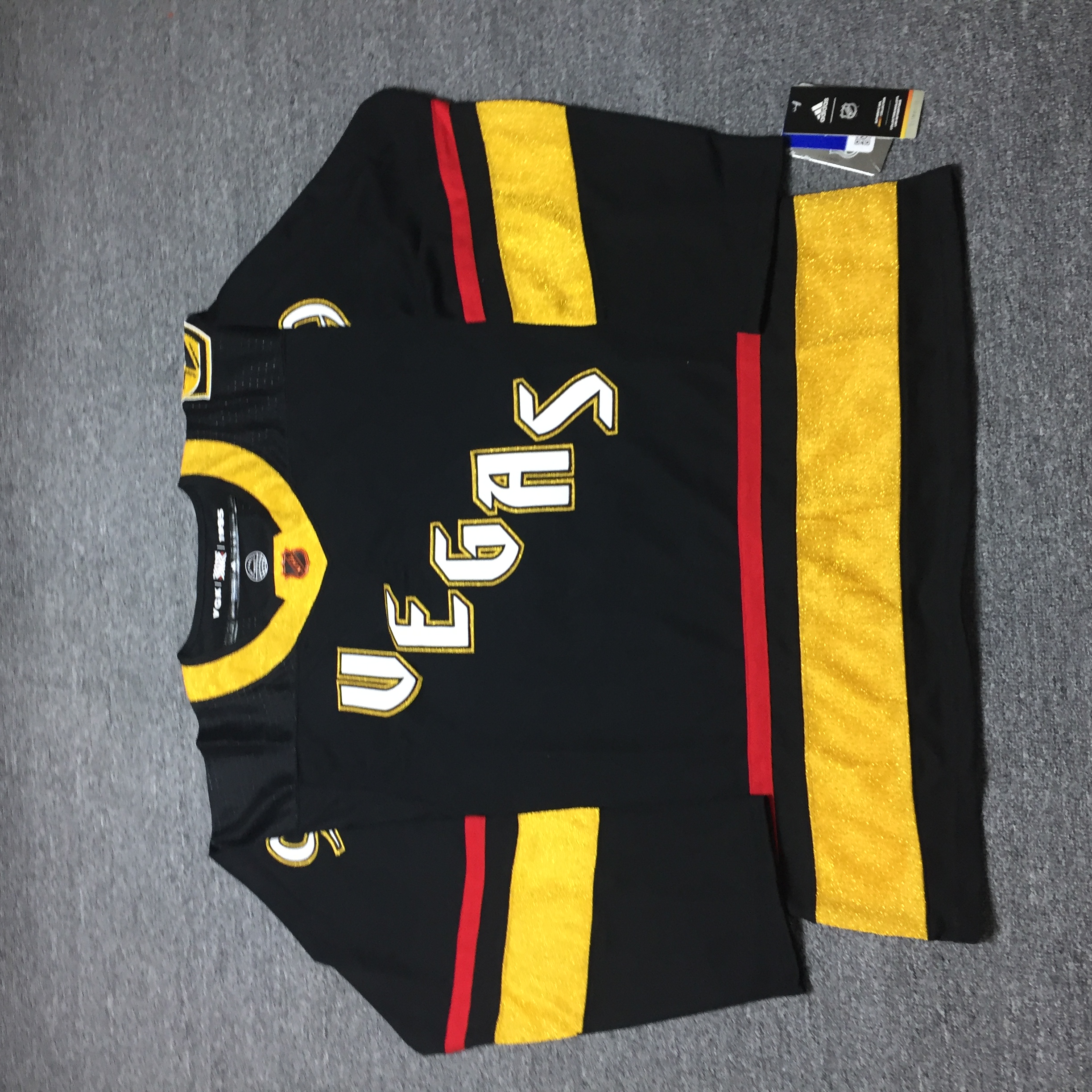 Men's Vegas Golden Knights 9 Jack Eichel Black Reverse Retro Ice Hockey Jersey Hockey Size 50