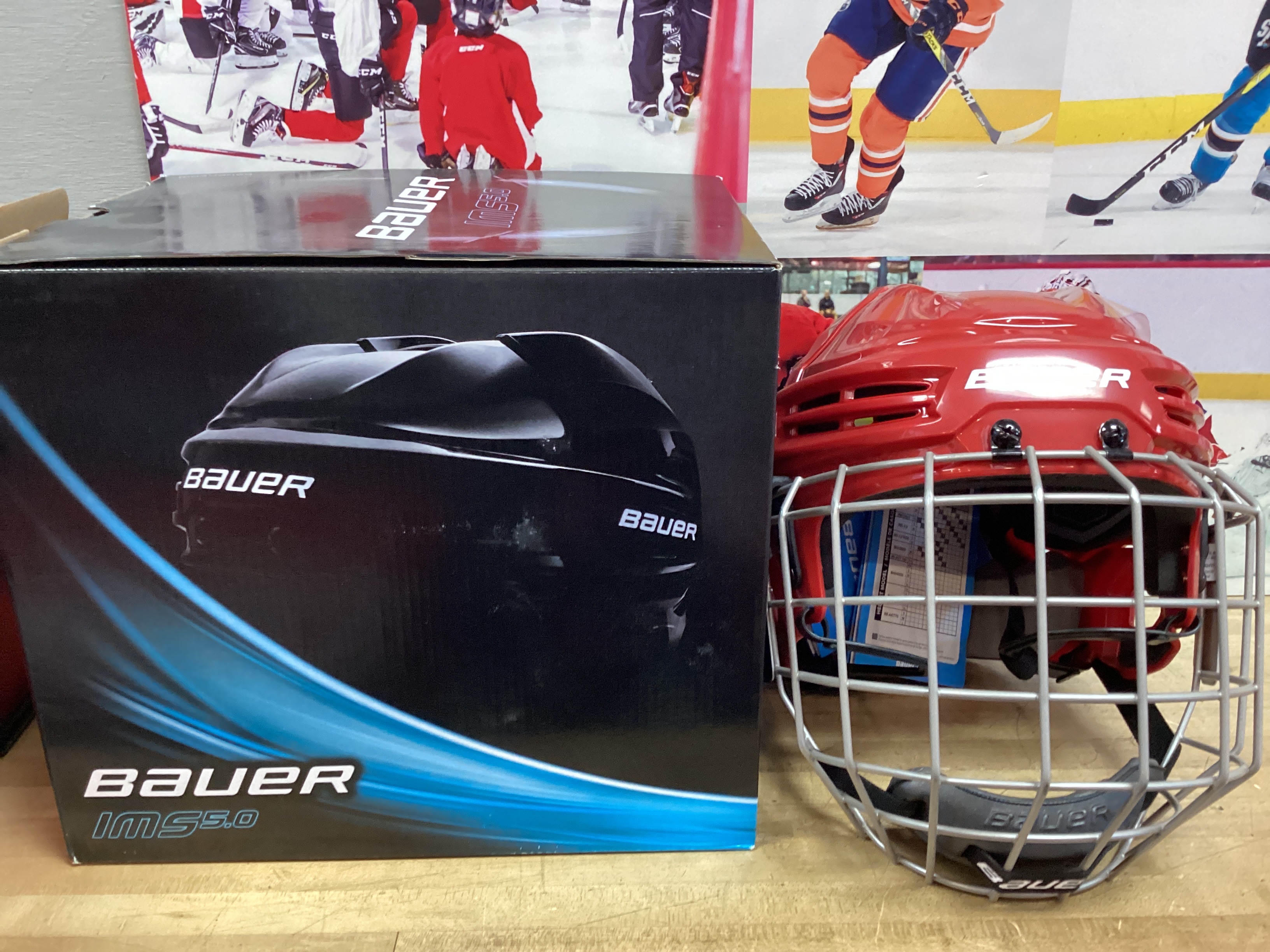 New Bauer IMS 5.0 Helmet red medium